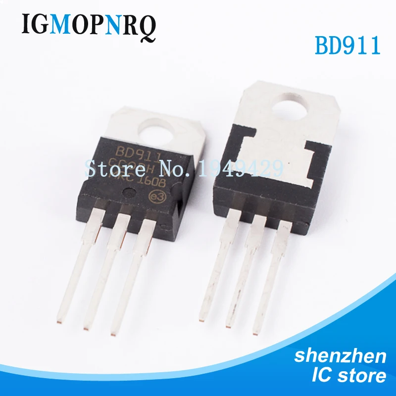 

10PCS BD911 BD912 TO-220 Bipolar junction transistor (BJT) NPN General Purpose New original free shipping