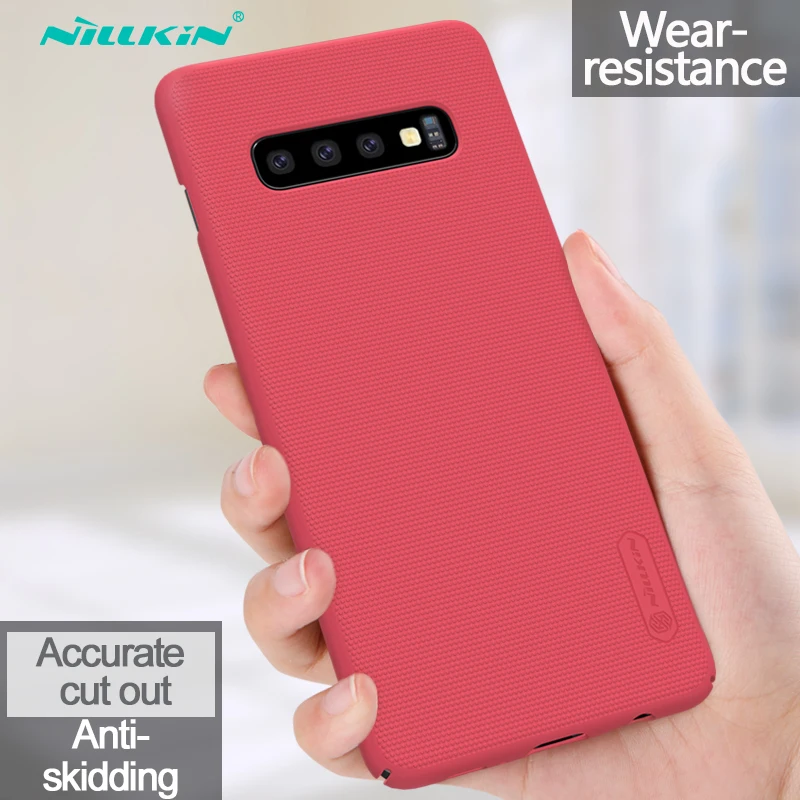 Красный Чехол для samsung Galaxy S10 Plus, чехол S10, 5G, чехол Nillkin, матовый защитный жесткий чехол для задней панели, матовый чехол для samsung Galaxy S10 Plus, S10e - Цвет: Красный