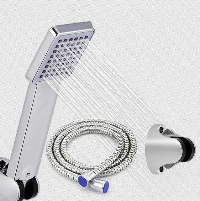 VEHHE Square Chrome Abs Plastic Shower Heads Water Saving Shower Head