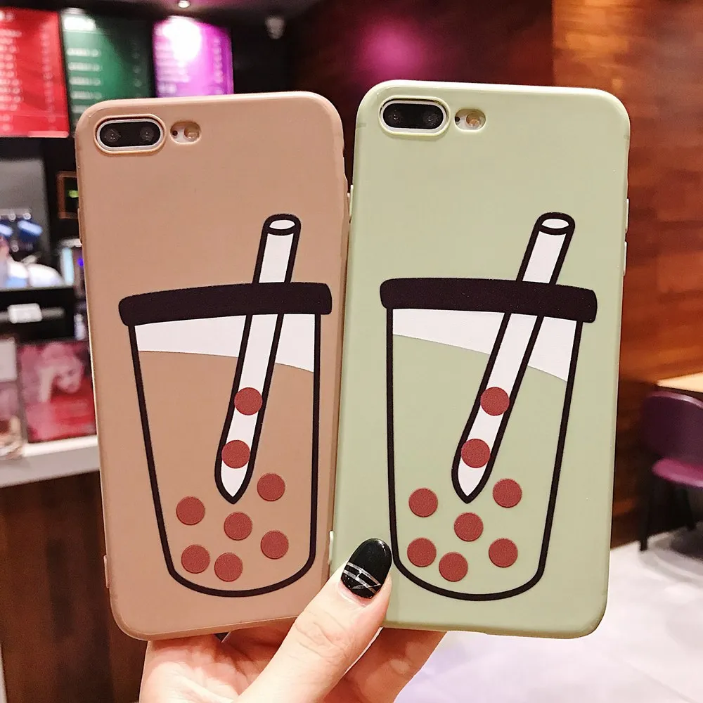 KISSCASE милый чехол для телефона с узором iPhone 7 Plus 8 X XS MAX XR матовый шоколадный 6 6S