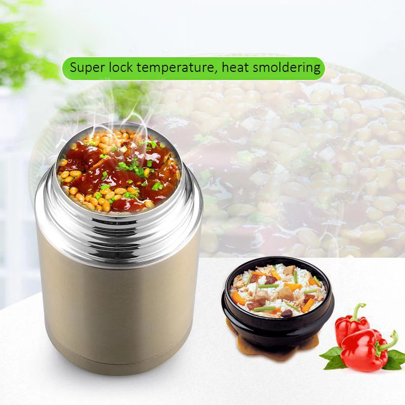 Online Gran capacidad de 800 ML y 1000 ML taza de vacío frascos y termos Thermocup almuerzo termo comida con contenedores Thermo pot caja