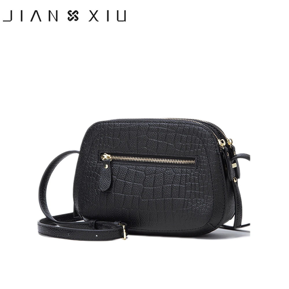 JIANXIU Брендовая женская сумка через плечо с крокодиловым узором из натуральной кожи женская сумка-мессенджер маленькие сумки 2 цвета