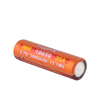 

10pcs/lot TrustFire IMR 18650 3000mAh 3.7V 35A 11.1Wh High-Rate Lithium Battery Rechargeable Batteries For E-cigs Flashlights