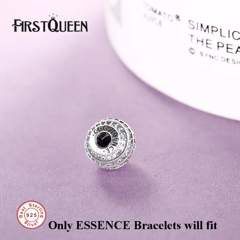 

FirstQueen Joyas De Plata 925 Essence Confidence Beads Charms Fits Essence Pulsera Bangle Bracelets Beads For Jewelry Making