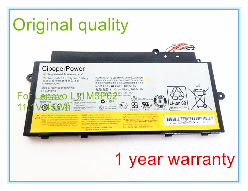 

Original Laptop Batteries for U31 U510 Batteries 31CP8/60/70 L11L6P01 L11M3P02