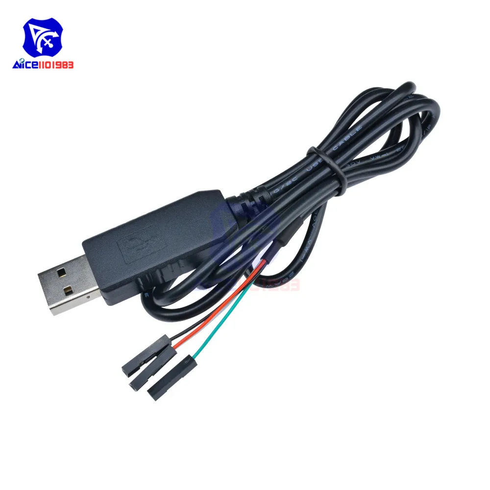 Original CH340 CH340G USB 2.0 to TTL Serial Adapter Download Cable for Arduino Raspberry Pi Windows 10/Mac OS X/Linux 1M Cable
