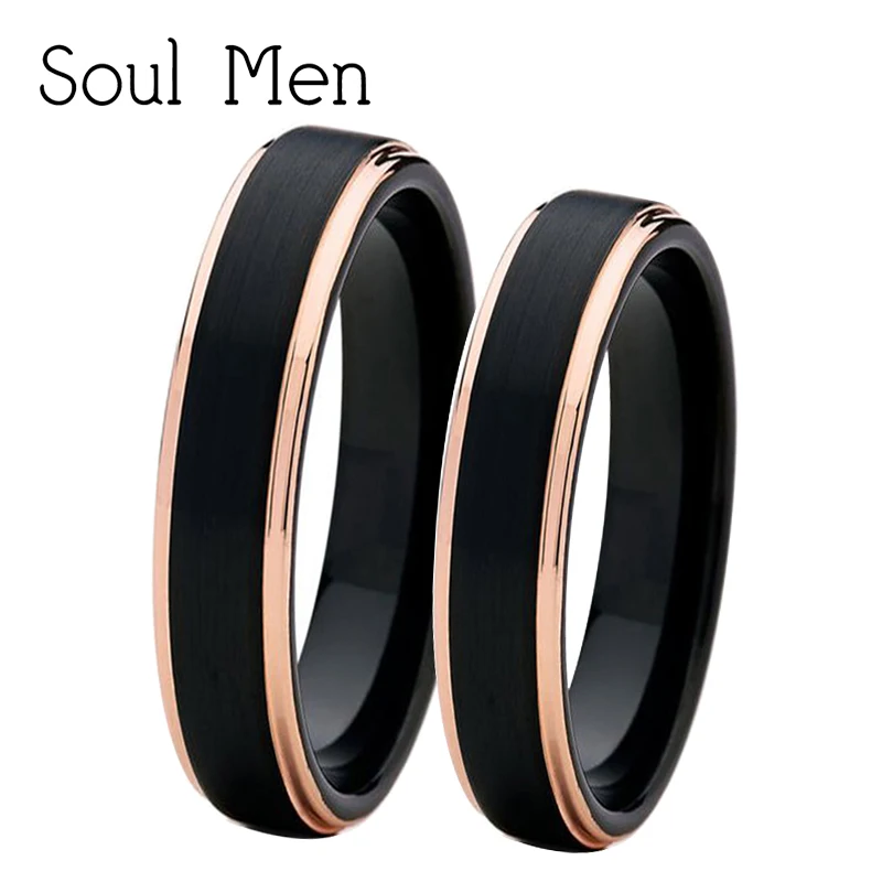 1 Pair 4mm Men's \u0026 Women's Black with 