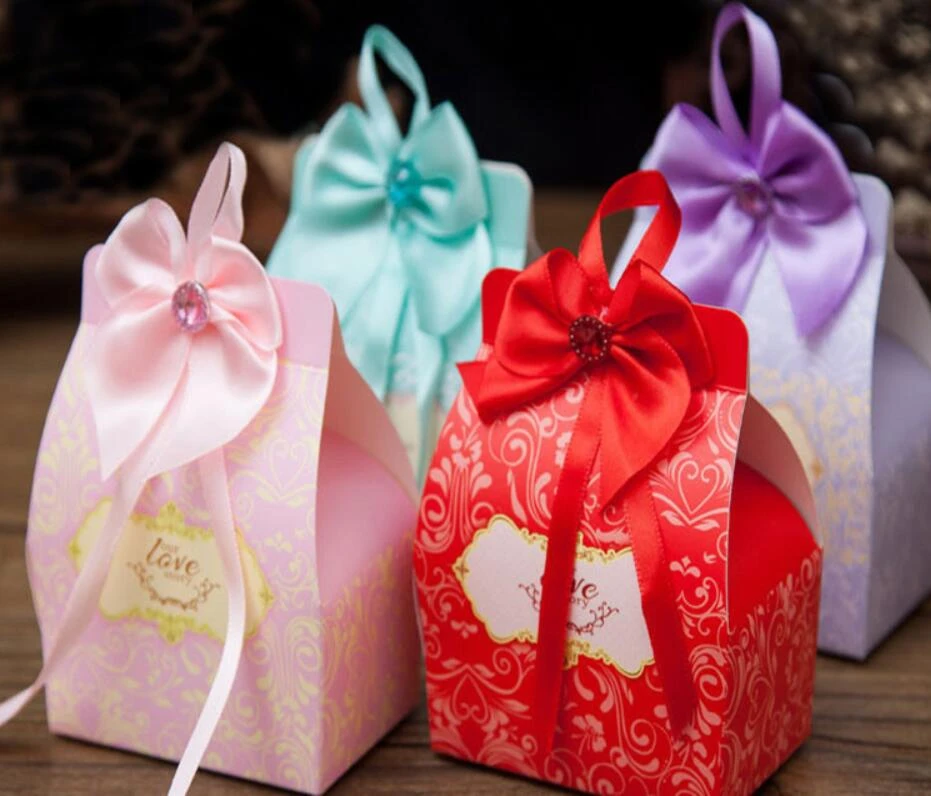 Blue Pink Red Love Story Favor Candy Box Bomboniere Sweets Dragee For Wedding Marriage Party Caixa De Doces 100pcs Box Box Box Redbox Candy Aliexpress