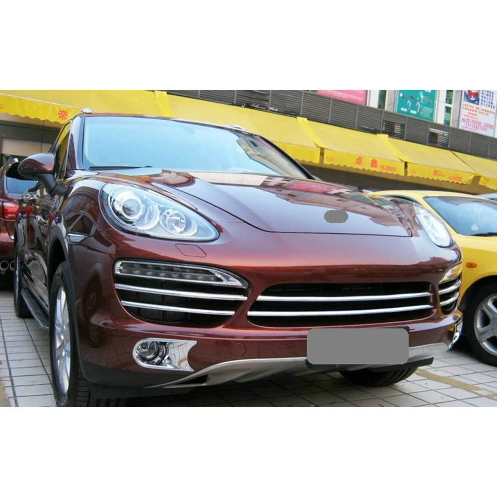 - Fit for 20112014 Porsche Cayenne Front Grill Net Decorated Sticker Cover Fog Light Bar Trim 6 pieces 8 pieces 1 set