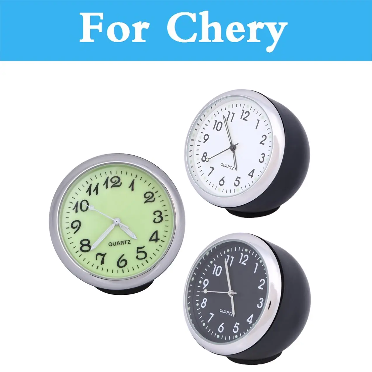 Автомеханика кварцевые часы со светящимися серебристыми часами для Chery Sweet Tiggo 5