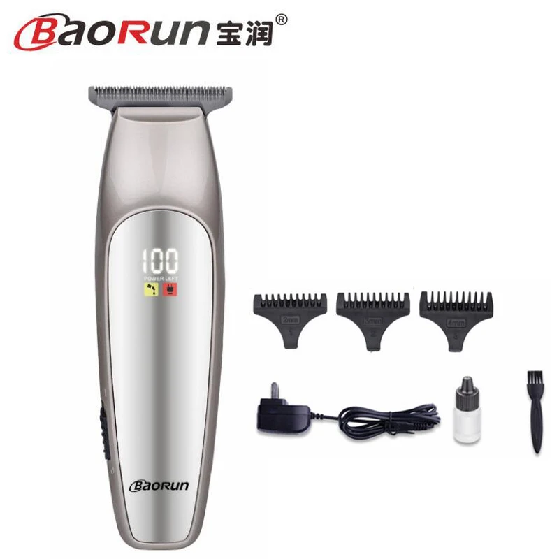 Baorun Professional Precision Hair Clipper Electric Trimmer close to 0mm Cutting Baldhead Shaving Machine Home Barber Tool | Бытовая