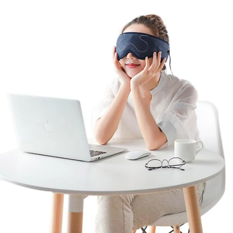 Vapor para Aliviar a Fadiga do Olho Máscara de Sono Hanriver Compressa Quente Blindfold Aquecimento Usb 3 d Grande Sombreamento 2020 6 Sono e ronco