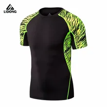 Спортивная Футболка мужская компрессионная баскетбольная футбольная спортивная одежда фитнес топы дышащая быстросохнущая йога беговая тренировочная футболка