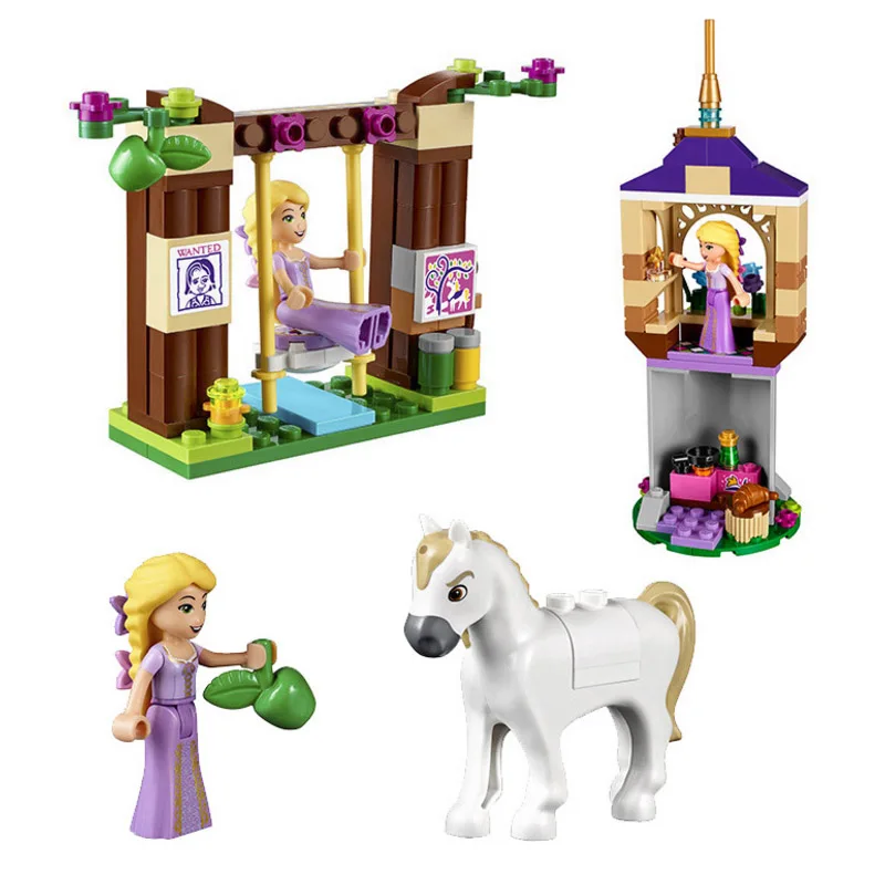 

Bela diy Girls Friends Princess Series Rapunzel Castle Gardens Legoings Building Blocks Bricks Toys for children Brinquedos