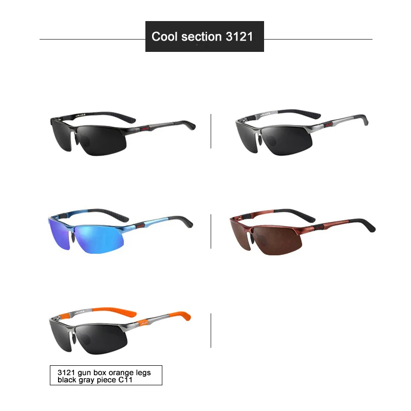 GUGUFISH Aluminum magnesium polarized sunglasses male Fishing glasses leisure Sport fishing eyewear ride sunglasses eyewear