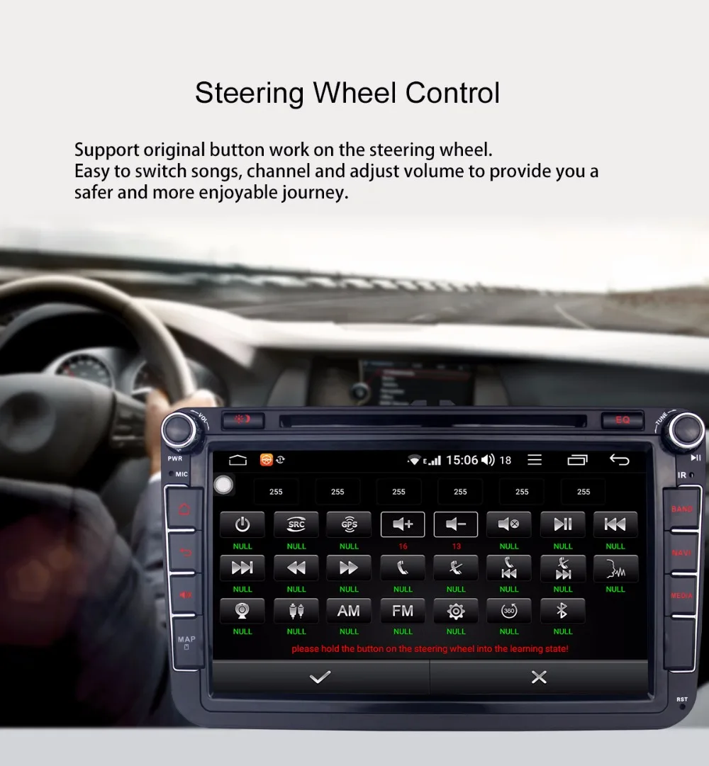Excellent JOYING Android 8.1 car radio player 2 din autoradio support 4G Octa Core 4GB+64GB for Volkswagen/Seat/Skoda DSP free camera 19