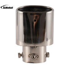 Car Styling Stainless Steel Car Tail Exhaust Pipe Universal For Most Car Muffler Tips Chrome Modified Tail Pipe