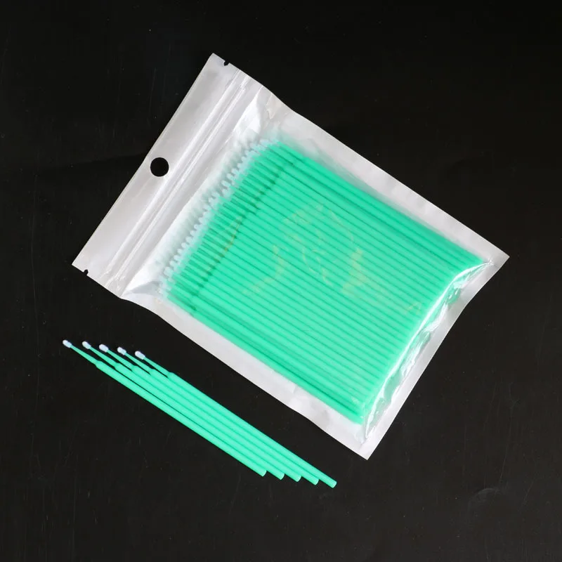 Aplicador de Extensão dos Cílios Semi Permanente Bordado Algodão Cotonetes Micro Escova Swab Lint Tatuagem Descartável Individuais 10*100 Pcs 9 Micro Escova Swab Lint Tatuagem Descartável Aplicador