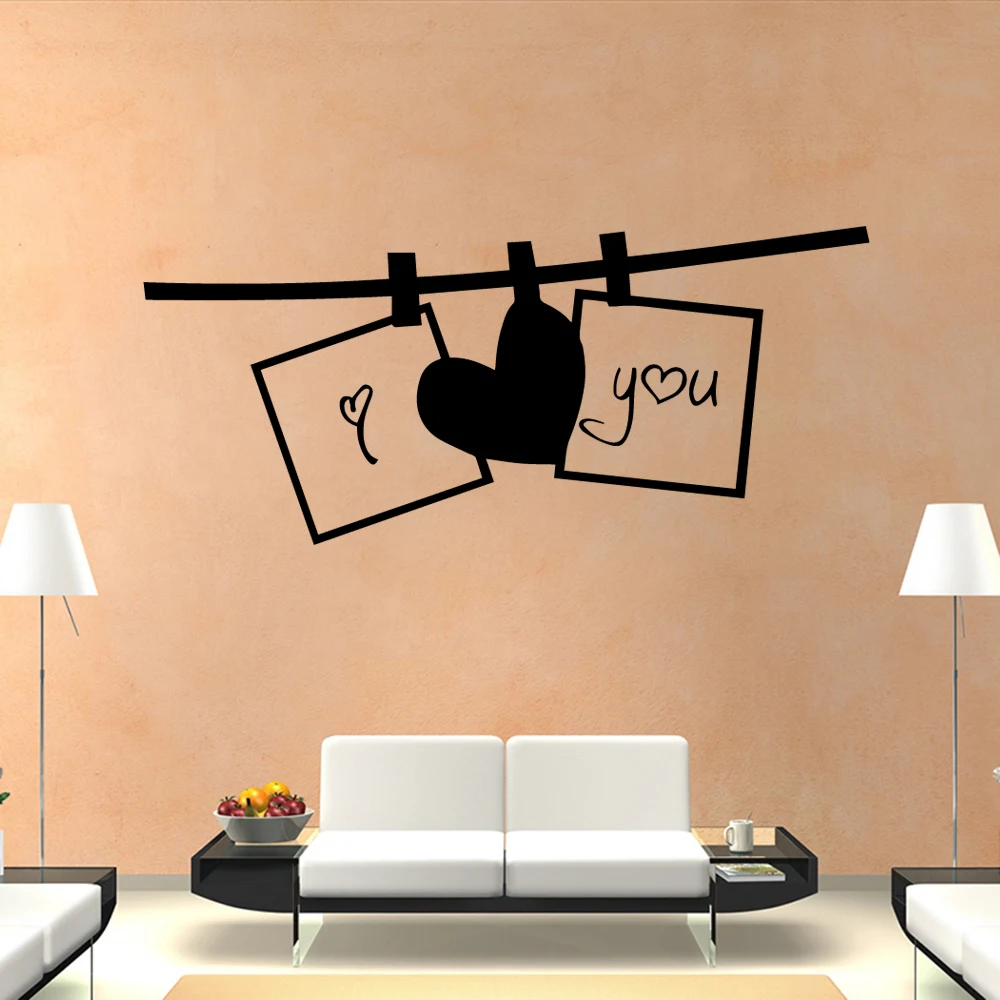 

NEW I love you Home Decor Vinyl Wall Stickers Nursery Room Decor Diy Pvc Home Decoration Accessories