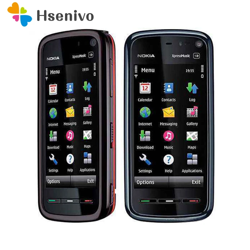 Разблокированный телефон Nokia 5800 xpressmusic 3 2 MP камера GPS WIFI FM радио Bluetooth один год