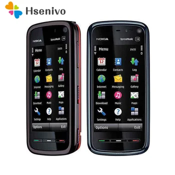 Перейти на Алиэкспресс и купить Разблокированный телефон Nokia 5800 xpressmusic 3,2 MP камера GPS WIFI FM радио Bluetooth один год гарантии Бесплатная доставка