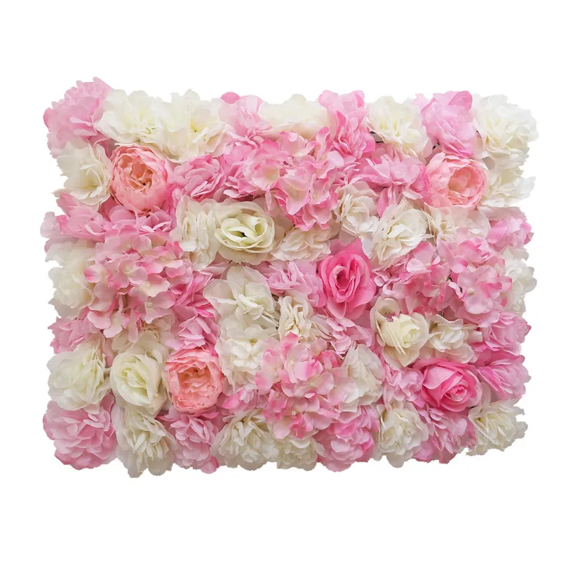 60x40 см каждая деталь пион Гортензия розовая Цветочная стена панели для свадебного фона центральный вечерние украшения 12 шт./партия