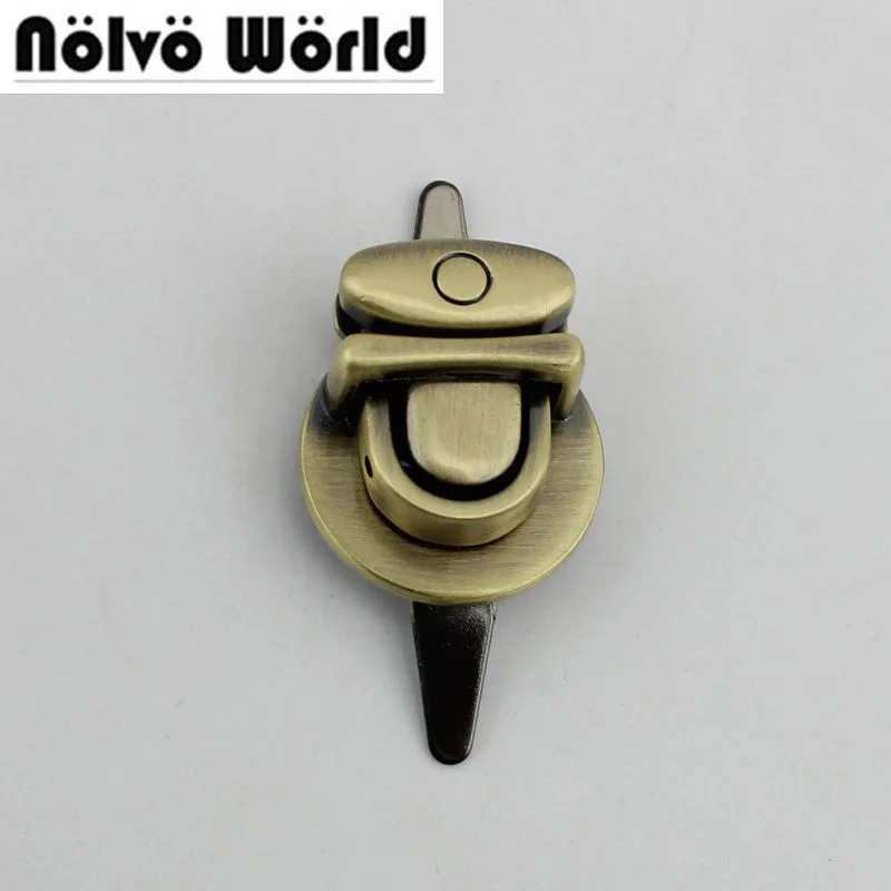 

30sets/lot 5colors High quality Retro Ellipse lock metal functional lock for handbags factory hardware wholesale price 10sets
