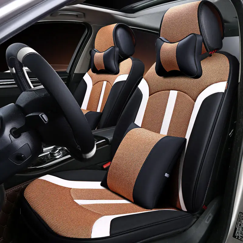 Новые 5 сидений (передние + задние) Автомобильные Чехлы для Hyundai i30 ix35 ix25 Elantra Santa Fe