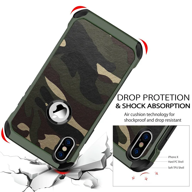 case iphone 13 pro max Army Camo Camouflage Cover For iPhone 14 13 12 11 Pro Max XS MAX XR X 7 8 6 6s Plus 5 4 SE Soft Silicone Shockproof Armor Case apple iphone 13 pro max case