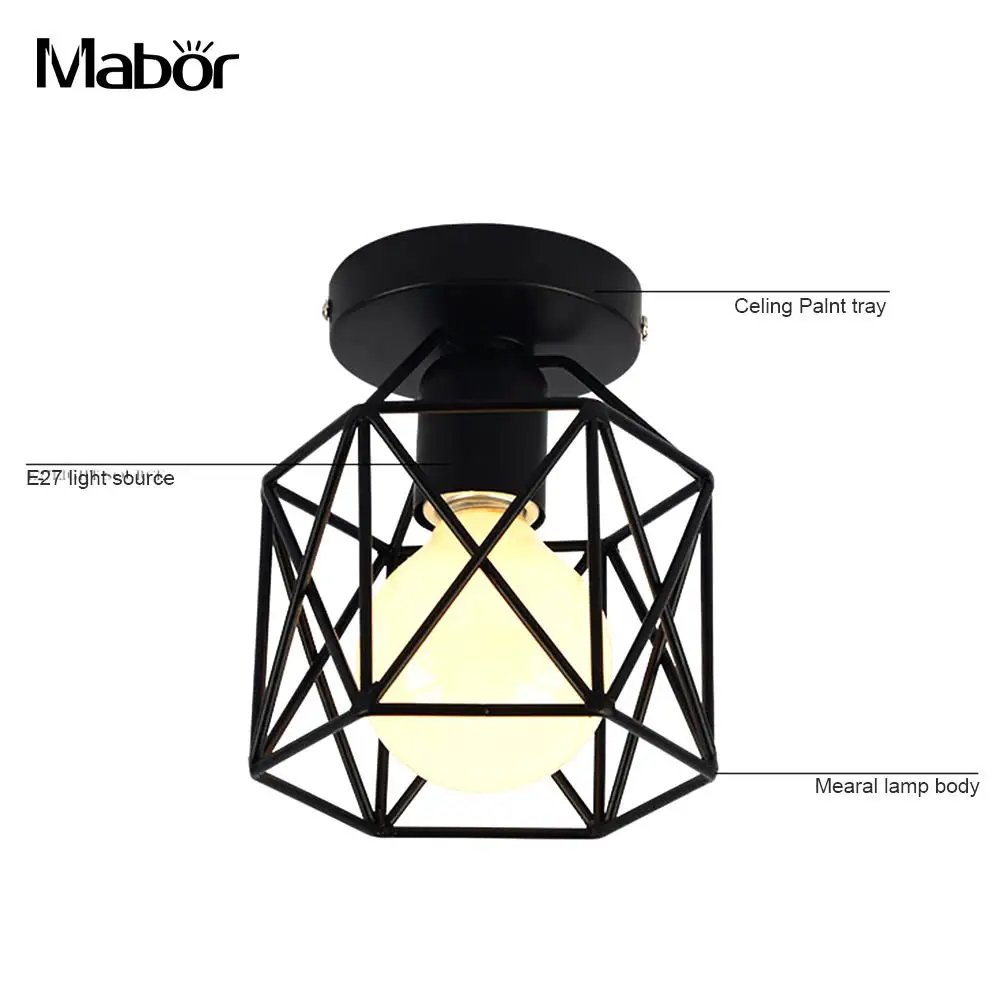 Square Pendant Lamp Home Decor LED Ceiling Down Light Walkway Kitchen Durable LED Down Light White Flush Mount Fixture Bedroom