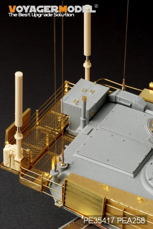Kit de Gravação de Metal Hobby-modelo Voyager Modelo Abrams Main War Tank Atualizado Knl Pe35417 19 war tank atualizado, kit de gravação de metal
