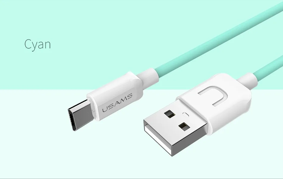 USAMS Micro USB кабель, синхронизация данных плоский 2A Быстрый usb кабель для зарядки для samsung Xiaomi huawei MicroUSB кабель для зарядки телефона