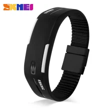 SKMEI силиконовые Спортивные часы LED цифровые часы Водонепроницаемый моды желе платье наручные Часы