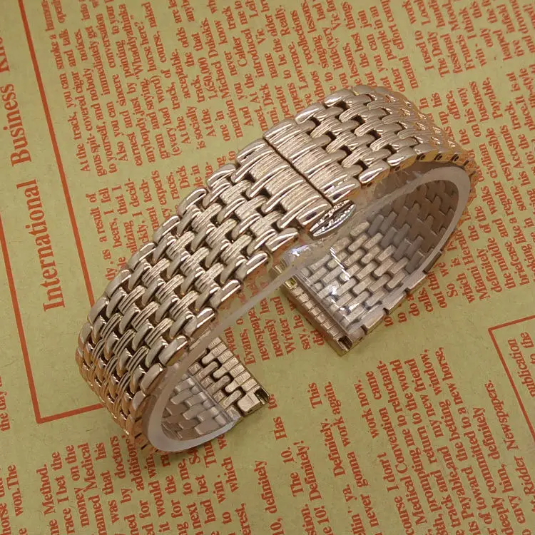 New arrival 18mm 20mm 22mm Stainless Steel Straps Bracelets Rosegold Men Quartz Watches Accessories Hot selling