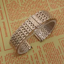 New arrival 18mm 20mm 22mm Stainless Steel Straps Bracelets Rosegold Men Quartz Watches Accessories Hot selling