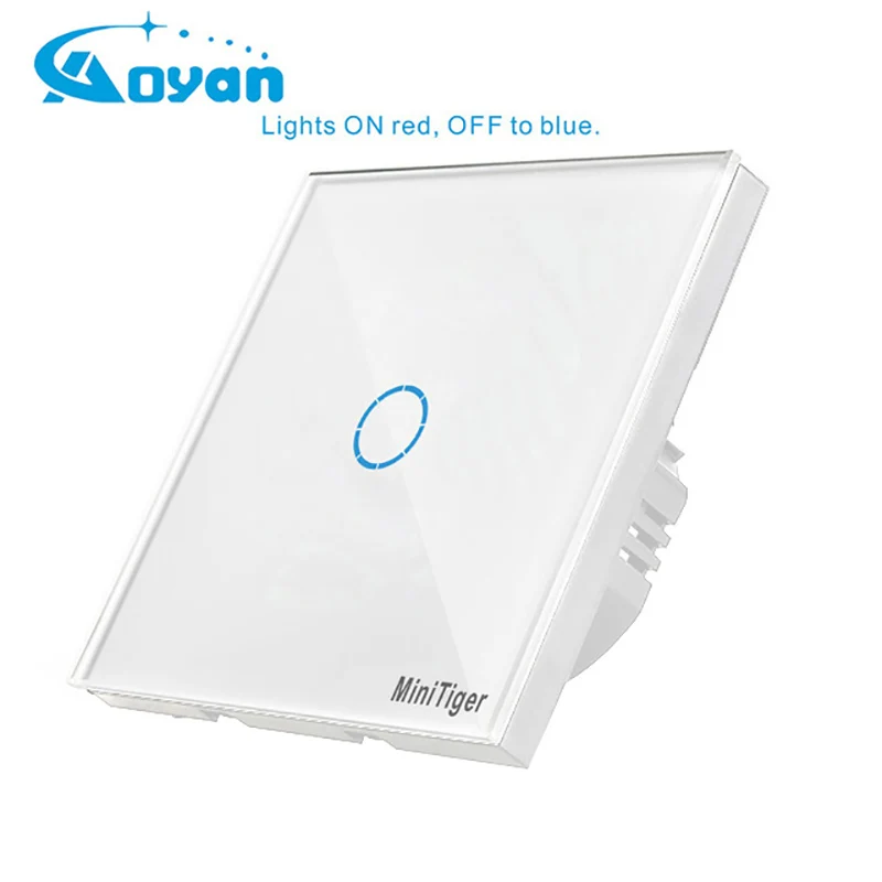 

EU/UK Standard Mobu 1/2/3 Gang Wireless Remote Control Light Switches, Smart Home RF433 Remote Control Wall Touch Switch