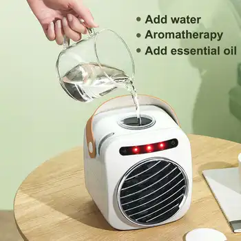 

DC5V Portable Mini Cooling Fan USB Air Conditioning Humidifier with Water Tank Cooler 3 Speed Regulation Fan
