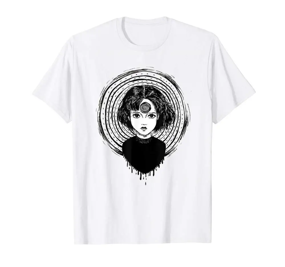 

Uzumaki Junji Ito T-Shirt Tomie Manga Horror Japanese Gift Fashion Brand Funny Men Summer Print Casual Customize Tee Shirts