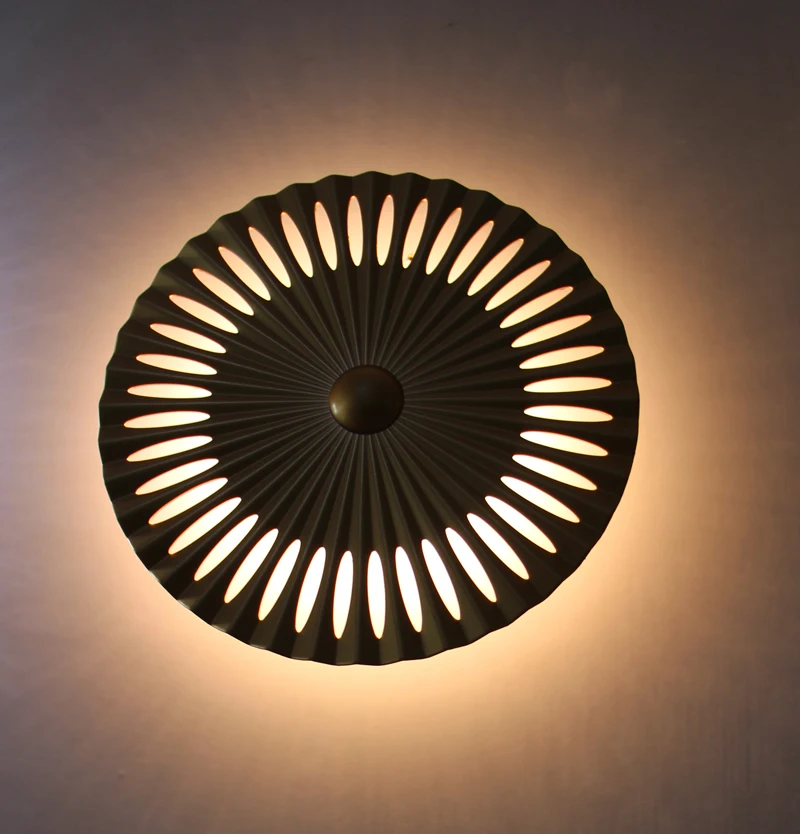 Indoor wall mounted Sun flower led wall sconce, surface wall mounted