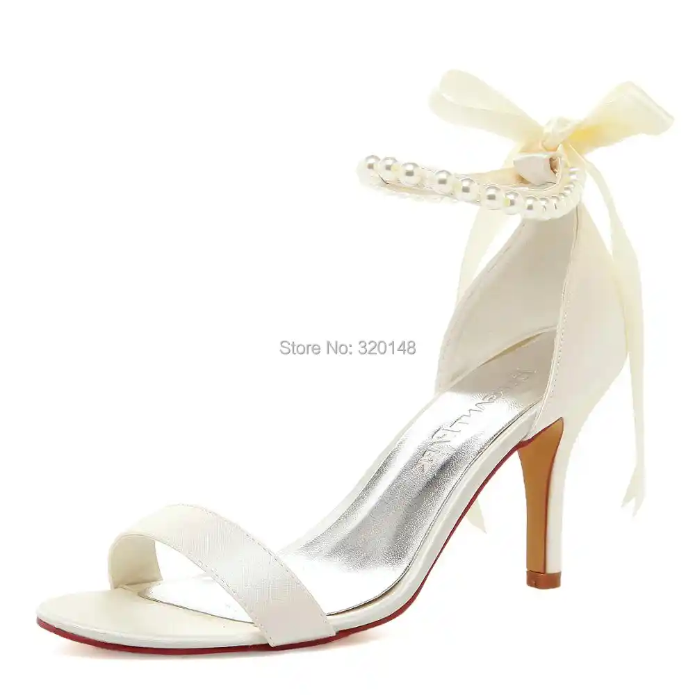white evening sandals