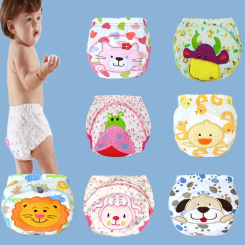 

Baby Newborn Diaper Cotton Learning Pants, Training Pants, Pull-on Pants, L-lady