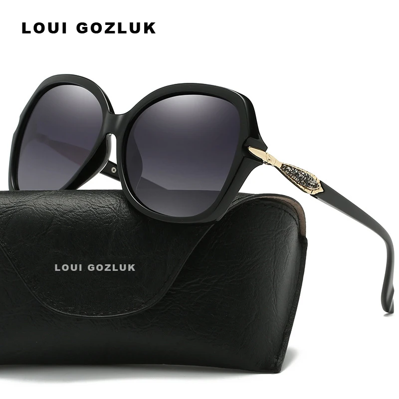 

2018 High quality Square Polarized sunglasses women Brand Designer UV400 Sunglass Gradient Sun Glasses With Box zonnebril dames