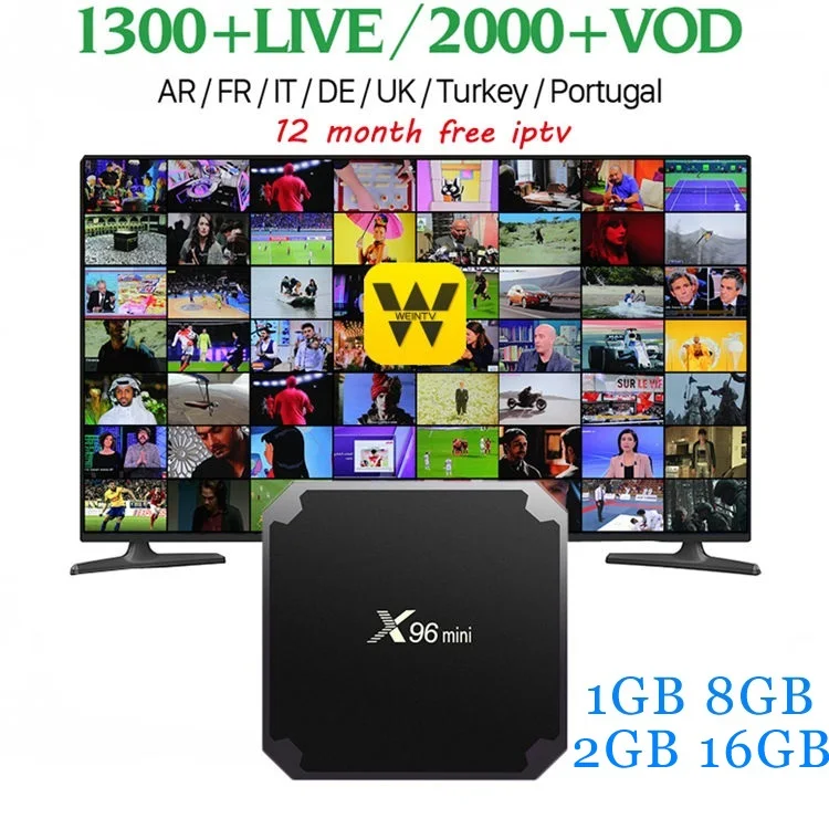 

[WeChip]X96 Mini 4k android tv box 1G+8G/2G+16G S905W Quad-Core 7.1 OS 1080P HD Media Player free IPTV channel set top box