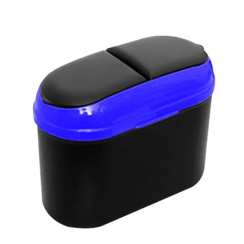 1 шт. Мини Автомобильный мусорный бак пластиковый ящик для хранения в форме чашки мусорный бак авто принадлежности мусорный бак автомобильные аксессуары для хранения - Название цвета: Синий