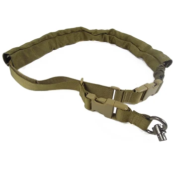 

1 Point Rifle Gun Sling Adjustable Tactical Airsoft Single Point Gun Bungee Strap Paintball Hunting