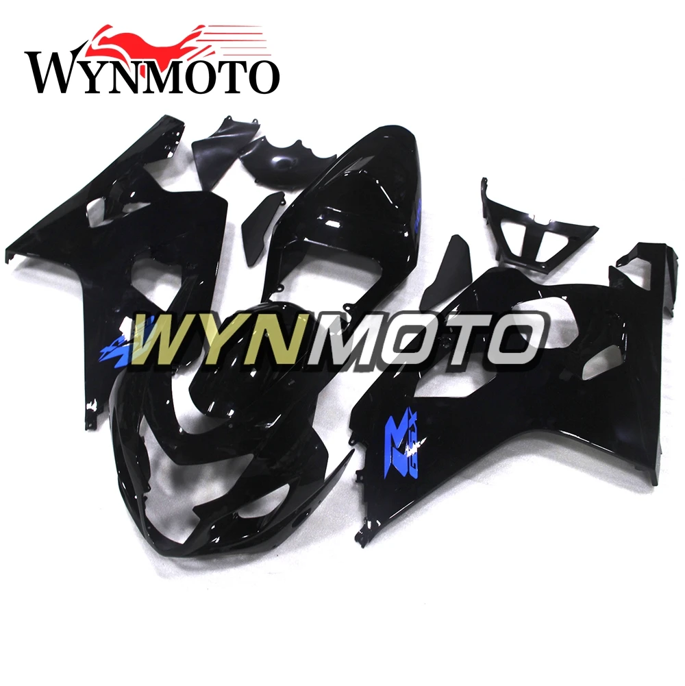 Выполните обтекатели комплект для GSXR600 750 04-05 2004 2005 впрыск АБС пластмасса Обтекатели на кузов капоты панели цвет: черный, синий белый
