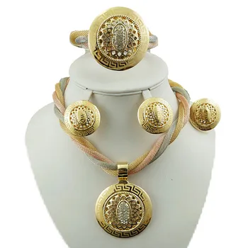 

factory shop new design gold african big jewelry sets wedding jewelry sets women necklace big discount jewelry