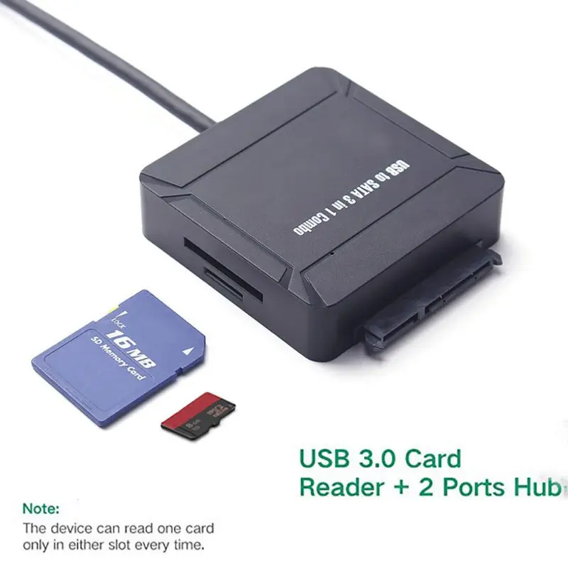 Адаптер USB 3 0 к SATA внешний концентратор в 1 для жестких дисков 2 5/3 5 дюйма SSD с