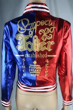 NUEVA película de Comando Suicida Harley Quinn Cosplay Mujeres de la Chaqueta de Traje Chaqueta de la Capa Abrigos de Halloween Anime Chamarras De Batman Párr Muj