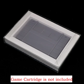 

xunbeifang 100pcs For SNES Carton Inner Inlay Insert Tray for PAL & NTSC Game Cartridge with plastic PET Protector Case